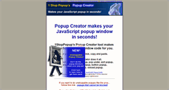 Desktop Screenshot of 1stoppopup.com